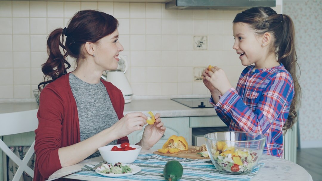 Chilean family sharing a meal at home